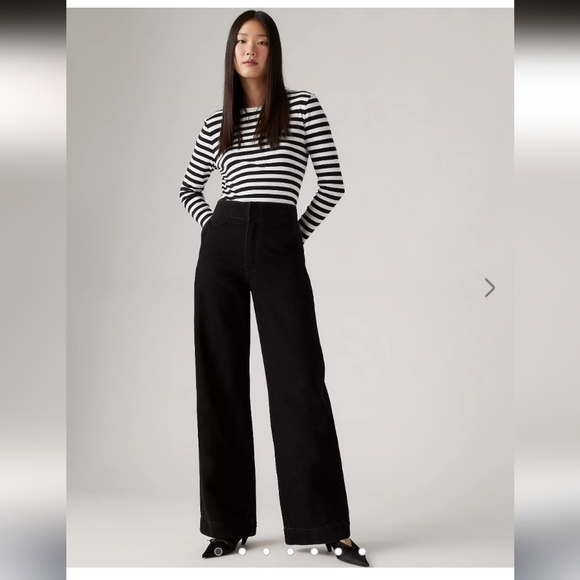 Levi's Ribcage Wide Leg Tailored Jeans - Picture 1 of 5